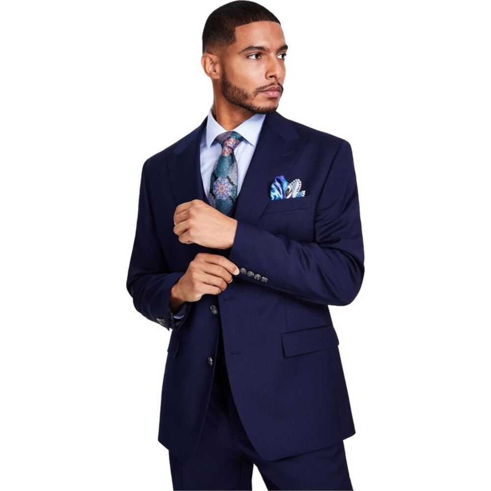 Tayion Collection Mens Classic Fit Two Button Blazer Jacket, NWT
